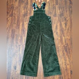 Stoic green corduroy overalls